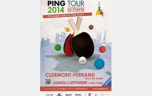 Ping Tour 2014 à Clermont-ferrand 22éme Etape