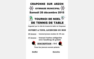 Tournoi de Noël 2015 a Craponne 