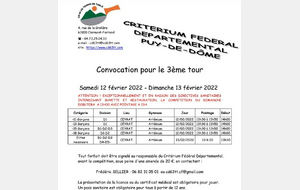 3 ème Tour du Critérium Fédéral départemental